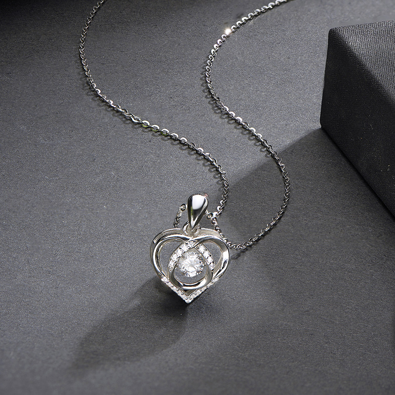 925 silver heart necklace