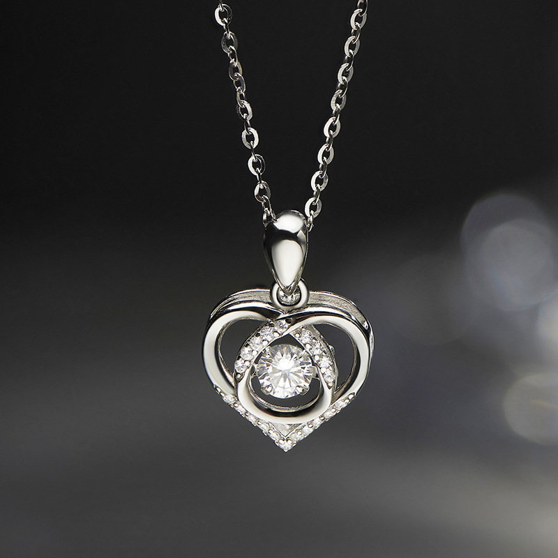 925 silver heart necklace