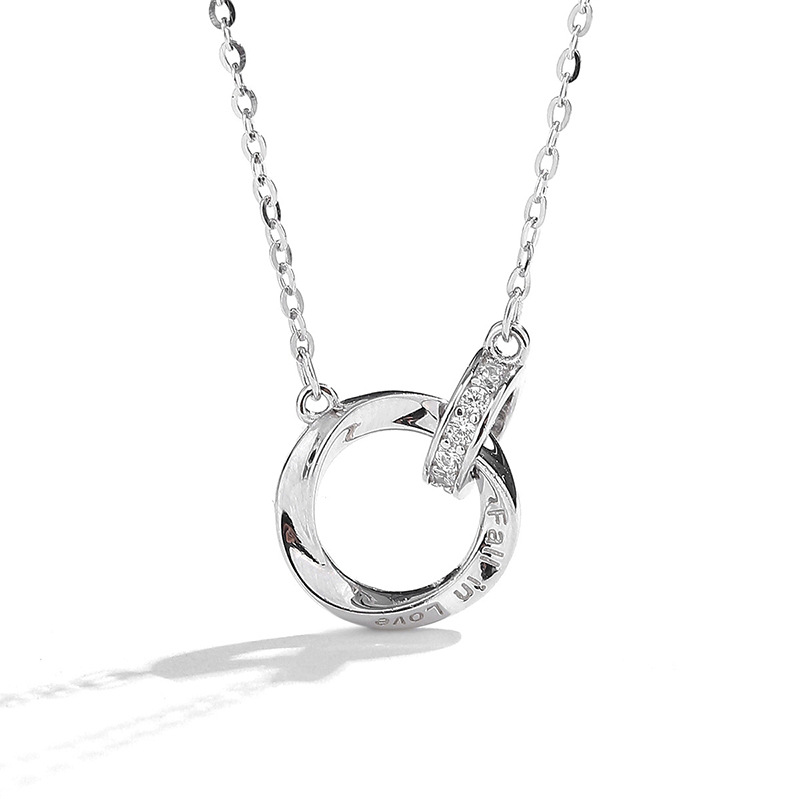 925 silver circle necklace