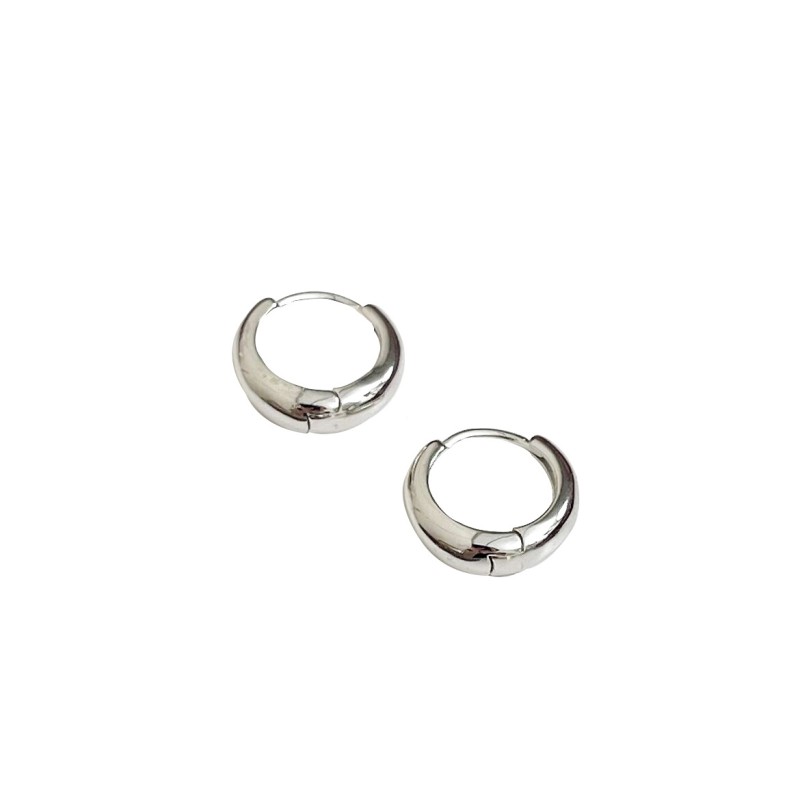 925 silver circle earrings