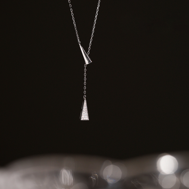 925 silver triangle necklace