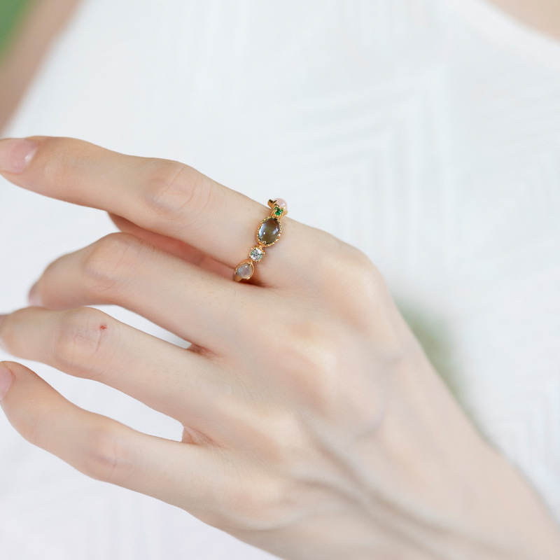 Labradorite ring 925 silver