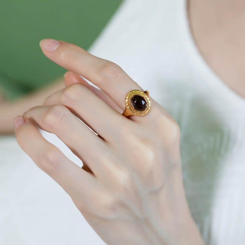 citrine ring 925 silver