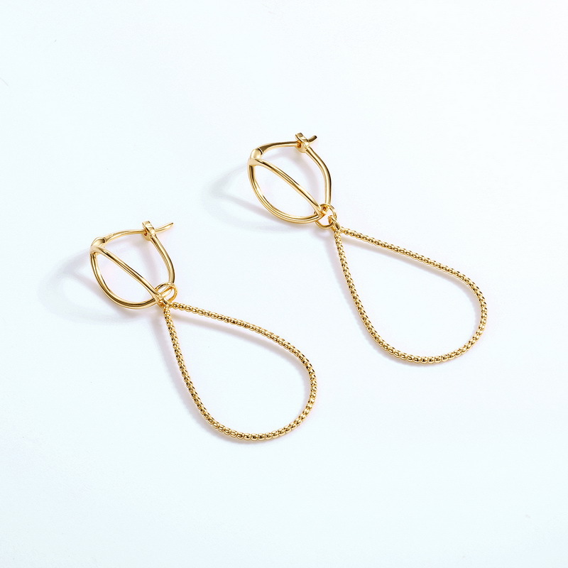 GOLD EARRINGS 925 SILVER