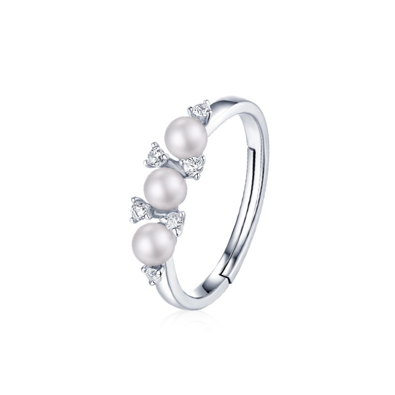 925 silver pearl ring