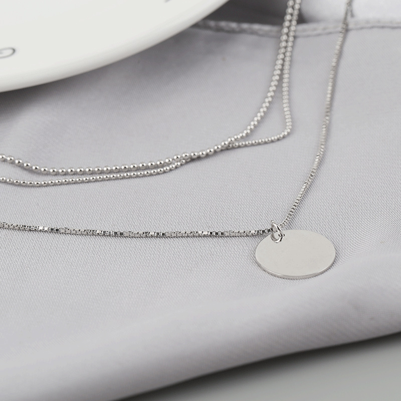 925 silver circle necklace