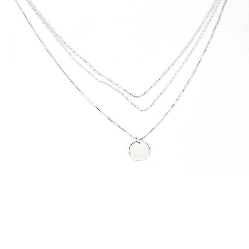 925 silver circle necklace