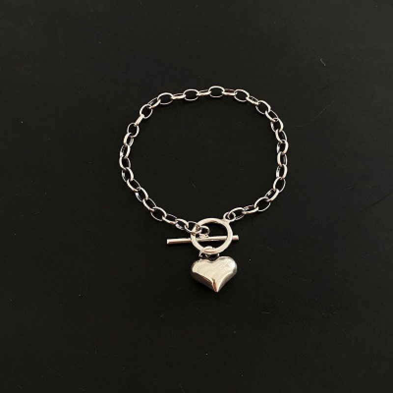 925 silver circle bracelet