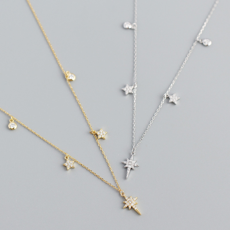 925 silver star necklace