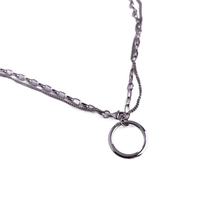 925 silver circle necklace