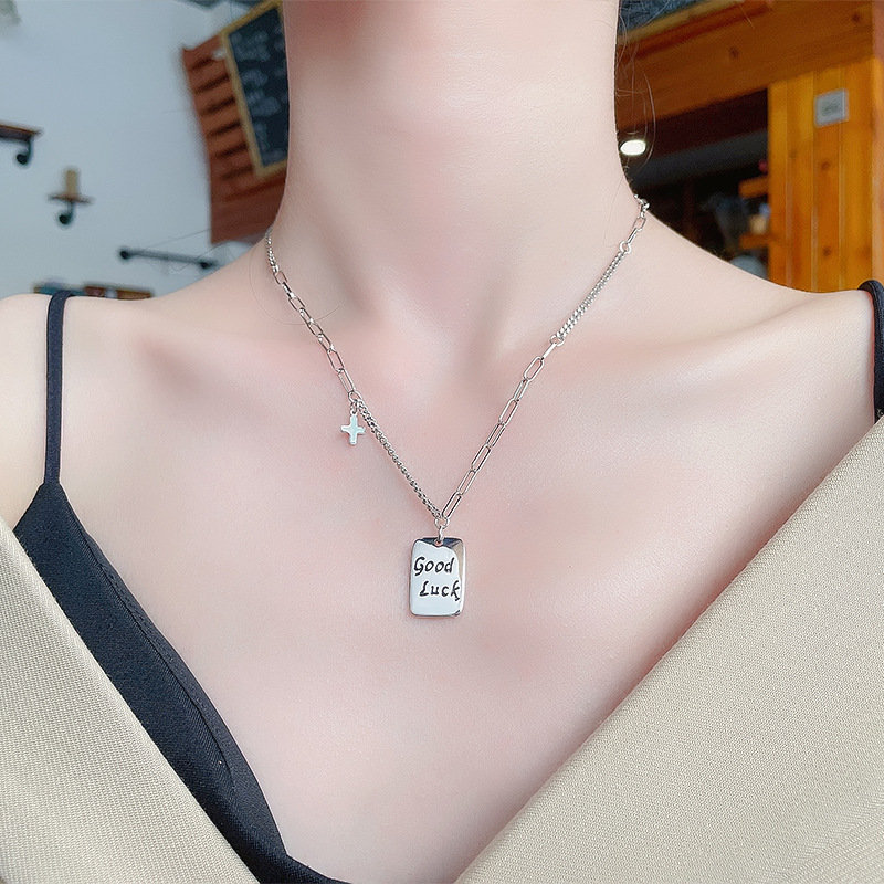 925 silver quadrate necklace