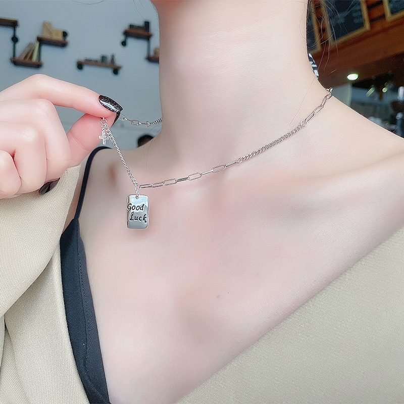 925 silver quadrate necklace