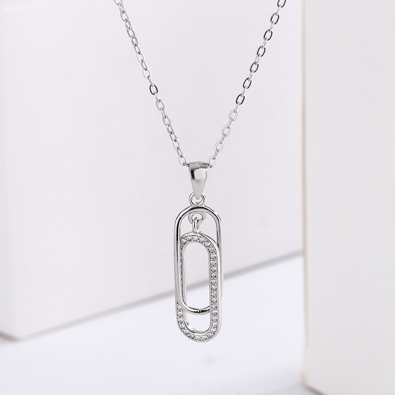 925 silver quadrate necklace