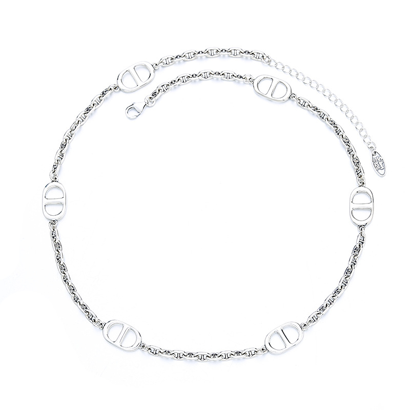 925 silver circle necklace