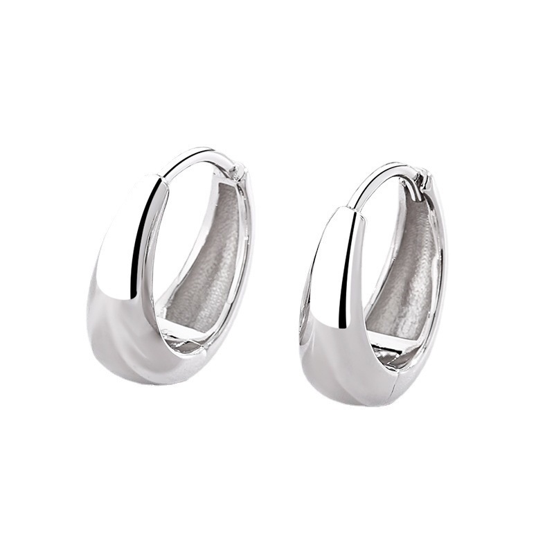 925 silver circle earrings