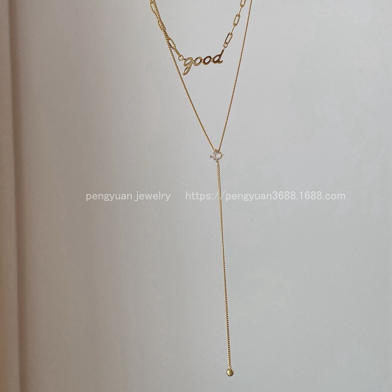 925 silver letter necklace