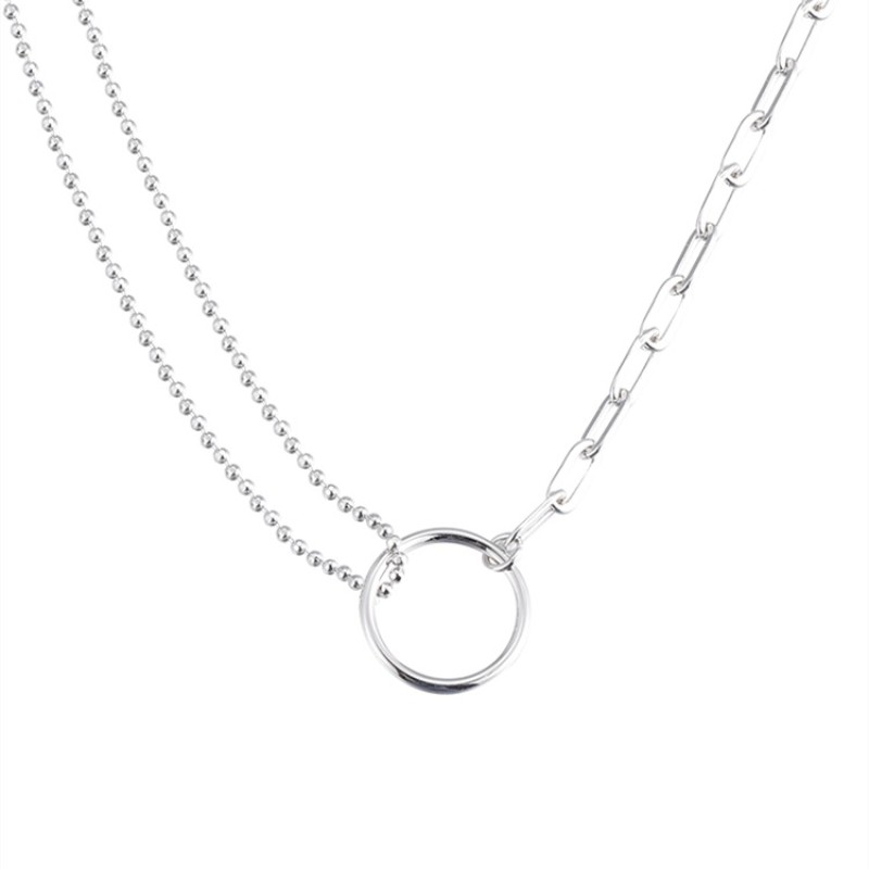 925 silver circle necklace