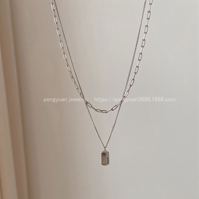 925silver quadrate necklace