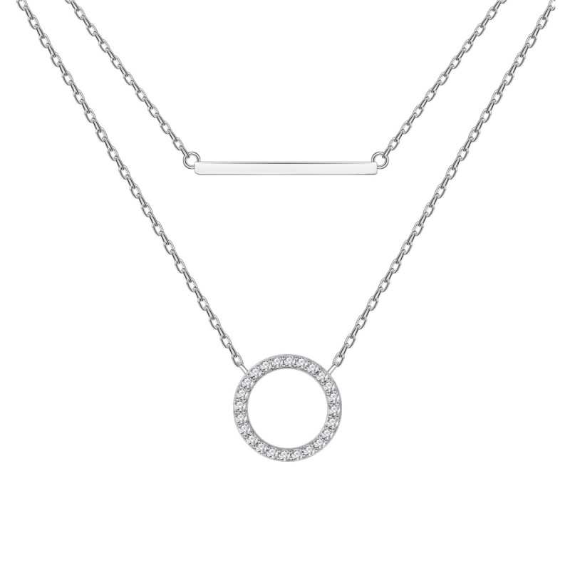 925 silver circle necklace