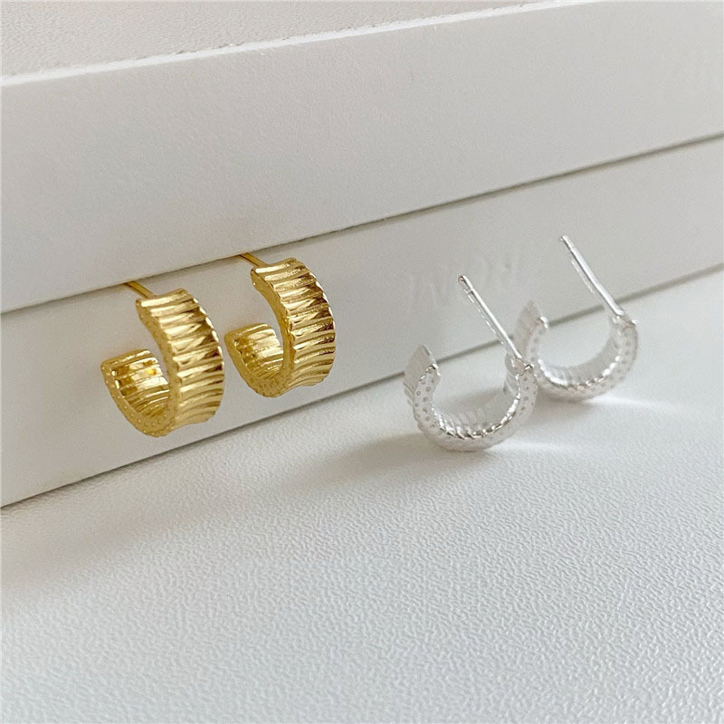 925 silver circle earrings