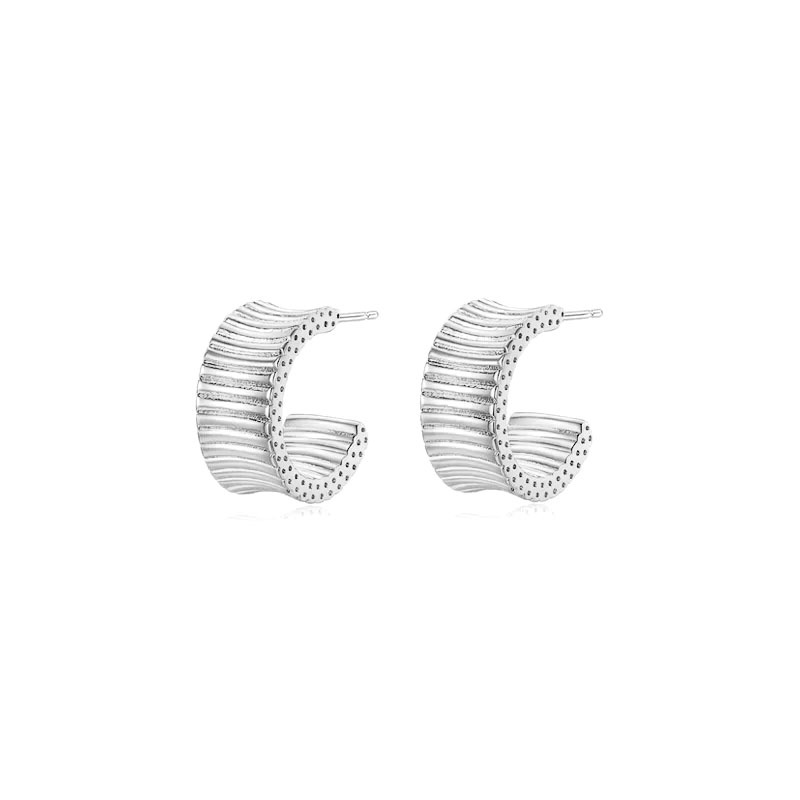 925 silver circle earrings