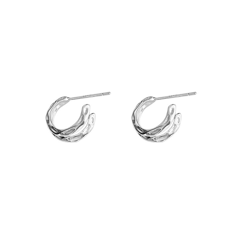 925 silver circle earrings