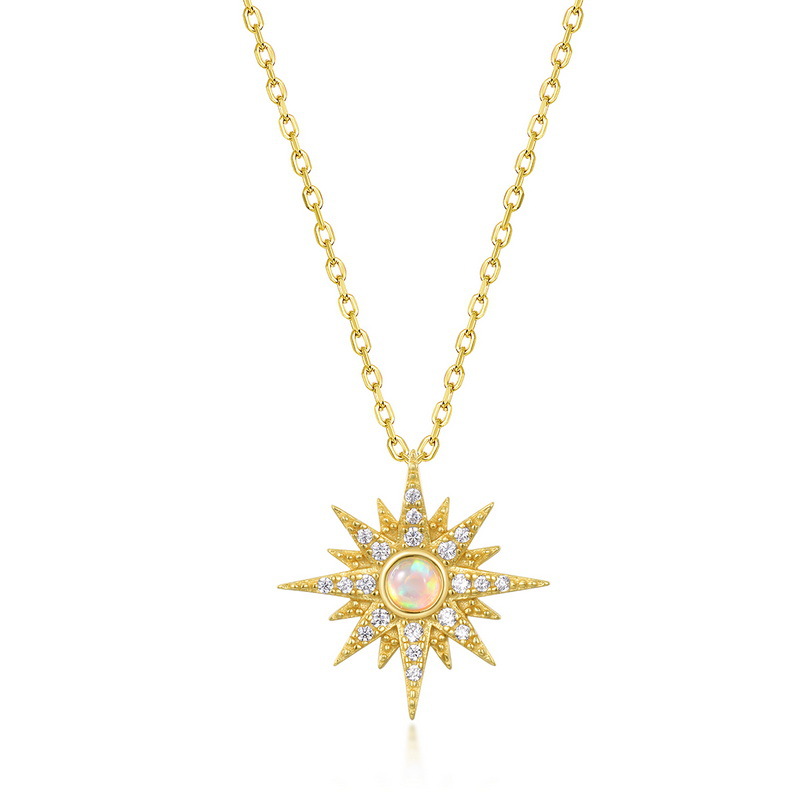 925 silver sun necklace