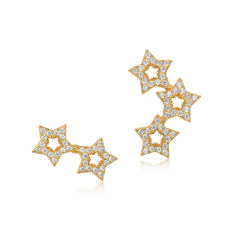 925 silver star earrings