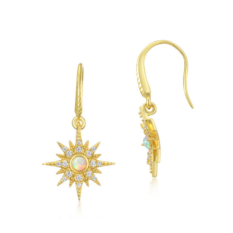 925 silver sun earrings