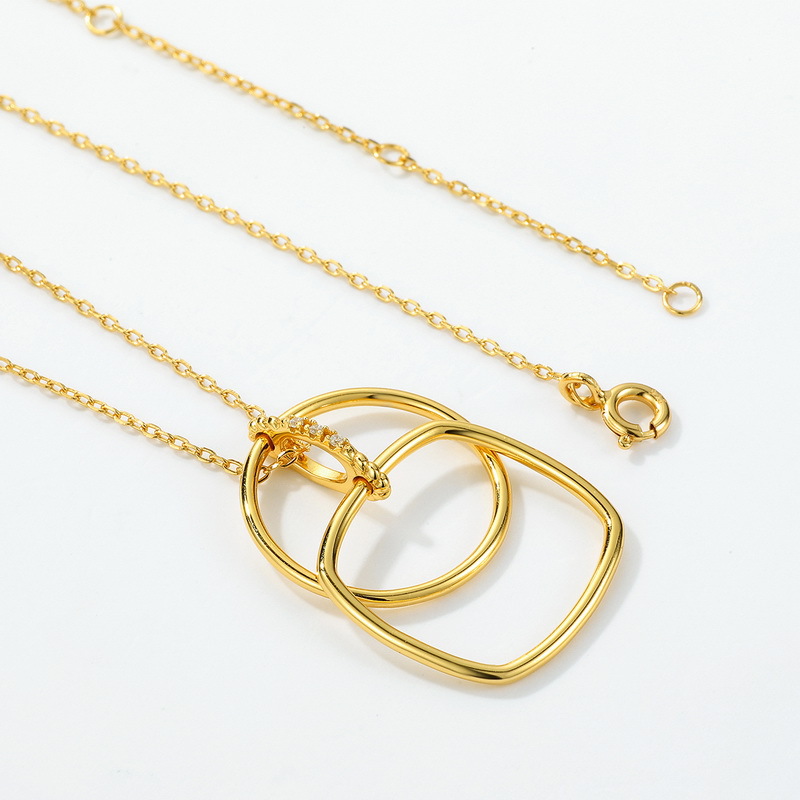 925 silver circle necklace