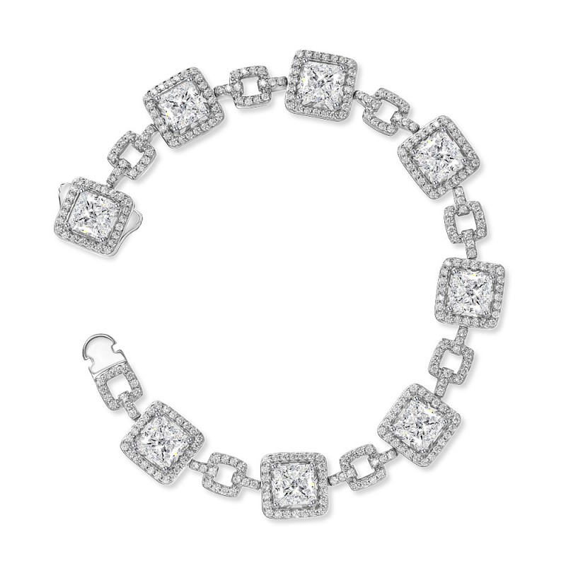 925 silver 1.5ct diamond bracelet