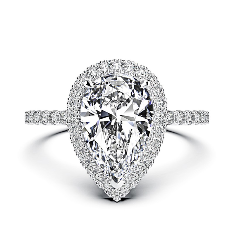 925 silver 3ct diamond ring