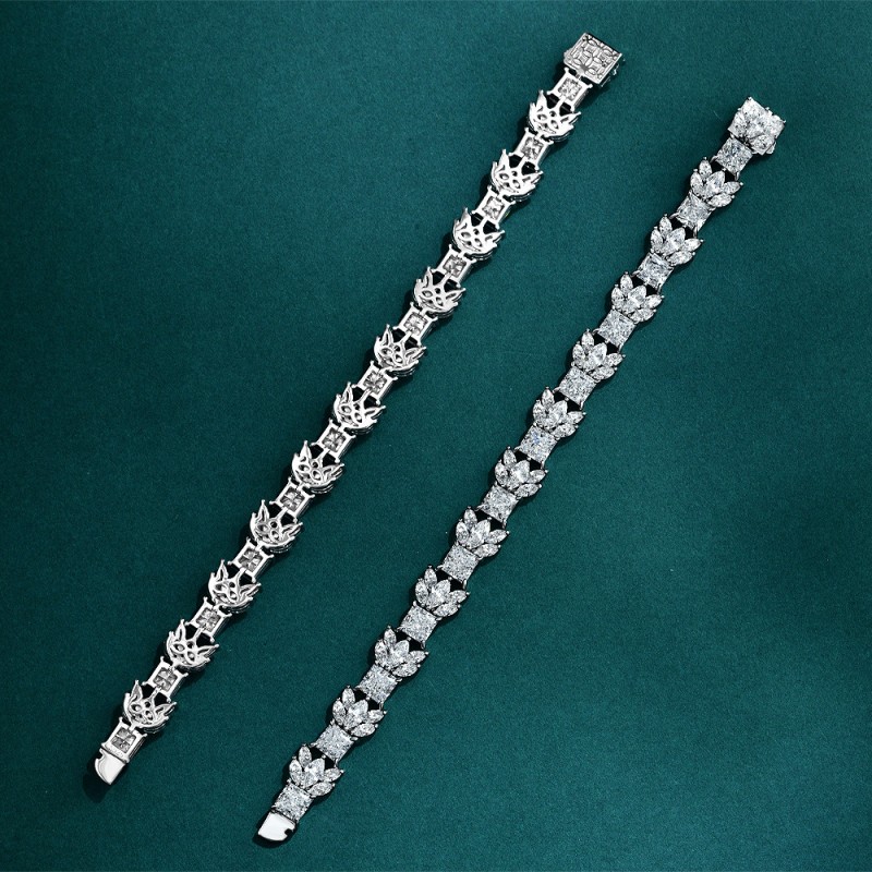 925 silver 1.5ct diamond bracelet