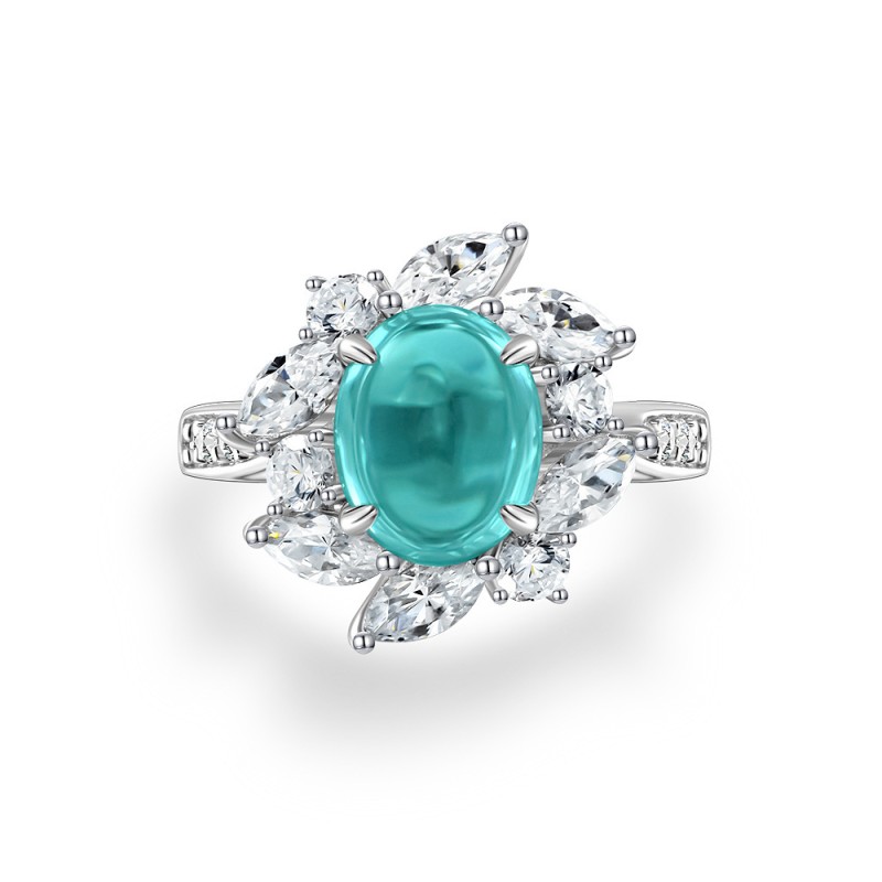 925 silver paraiba ring