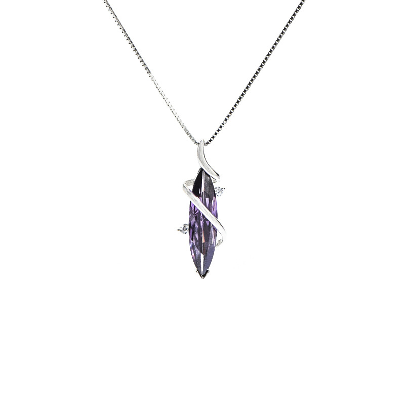 925 silver amethyst necklace