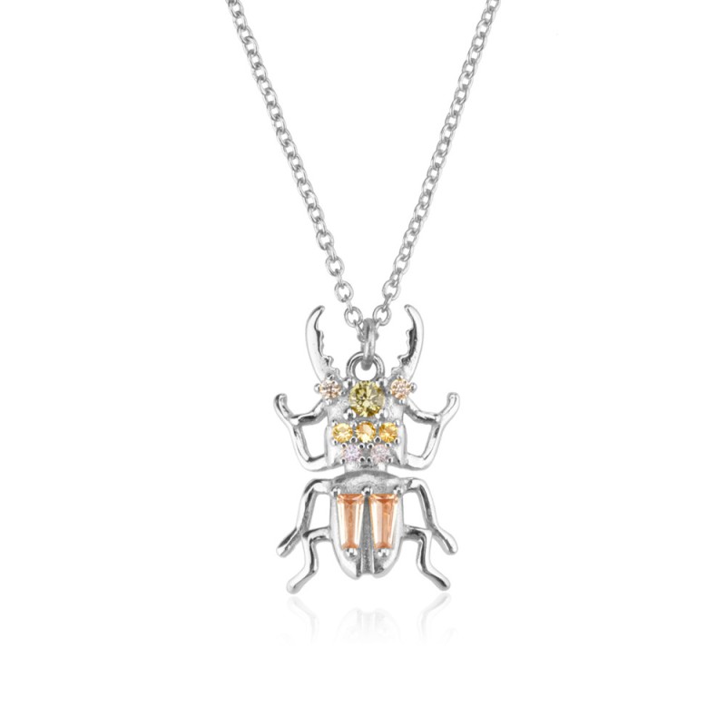 925 silver spider necklace