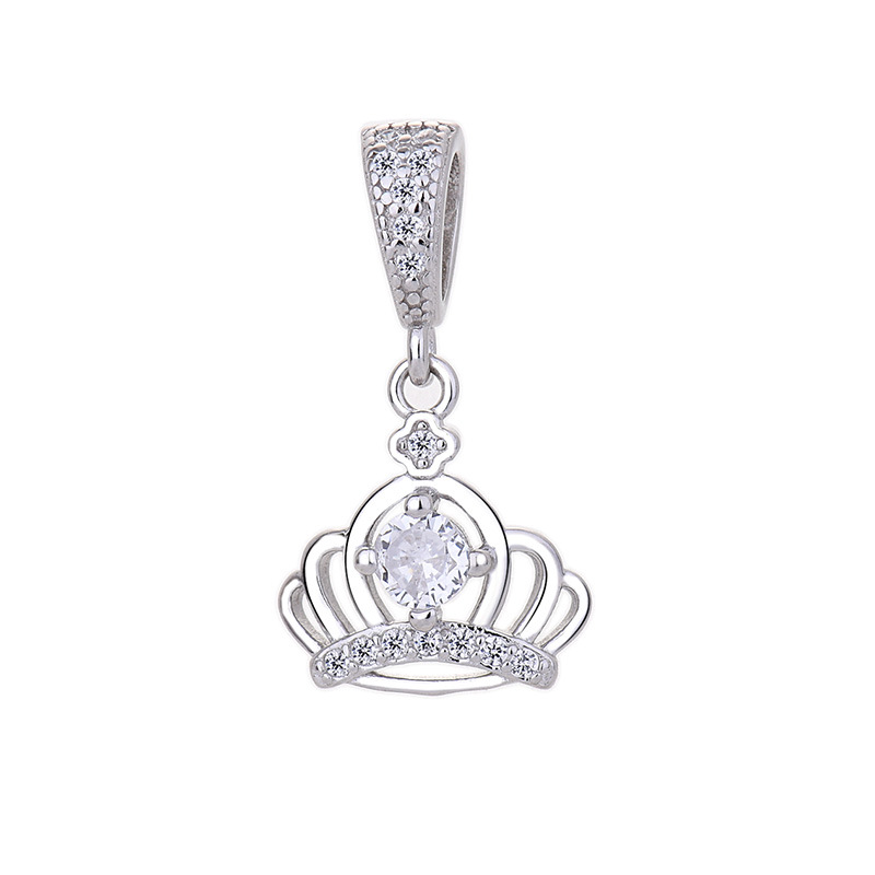 925 silver crown zircon earrings necklace jewelry sets