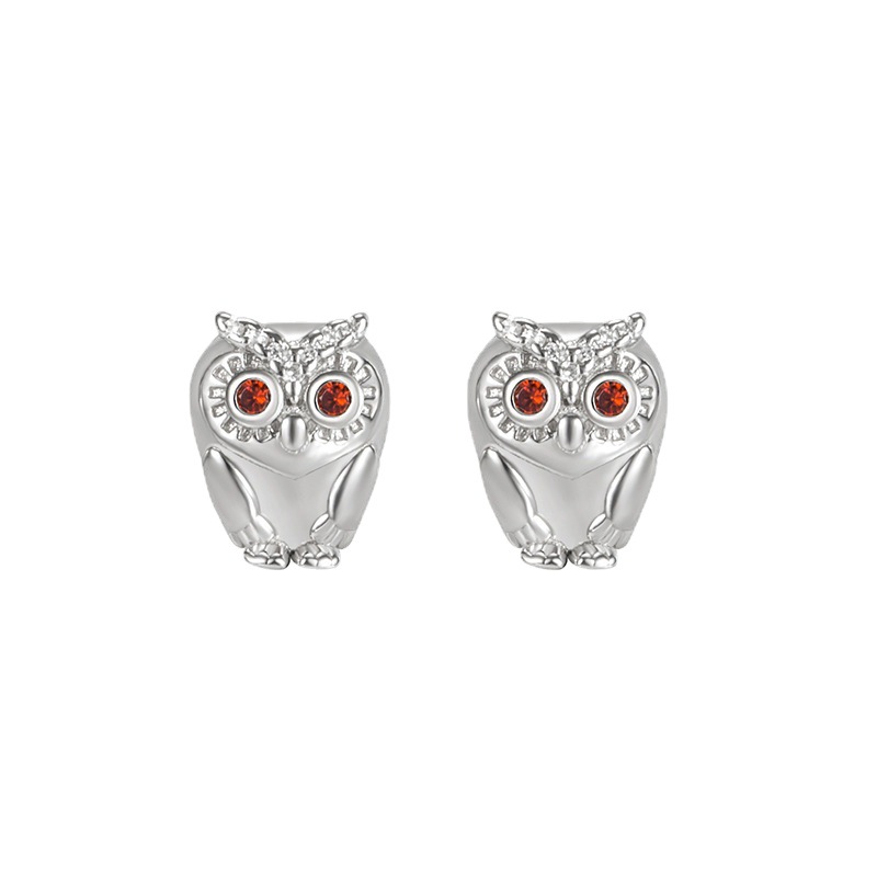 925 silver owl  earrings necklace jewelry sets