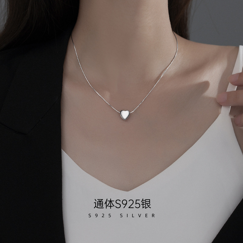 925 silver heart necklace