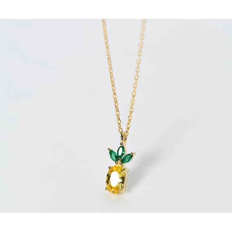 925 silver pineapple necklace