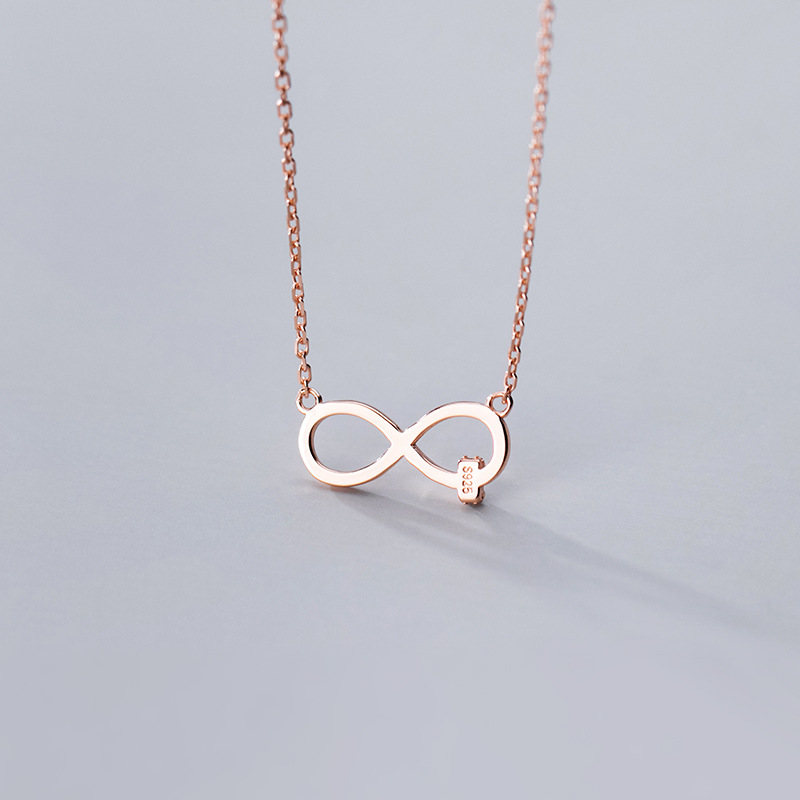 925 silver figure 8 necklace