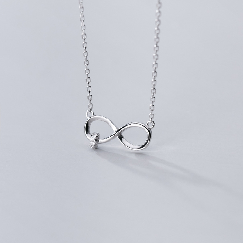 925 silver figure 8 necklace