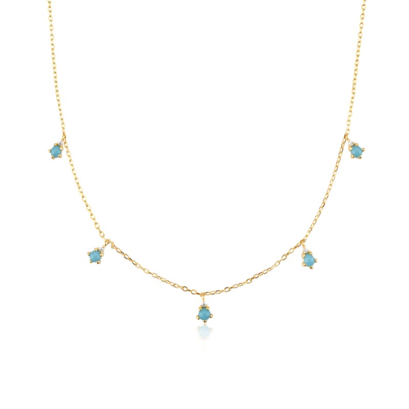 925 silver turquoise necklace