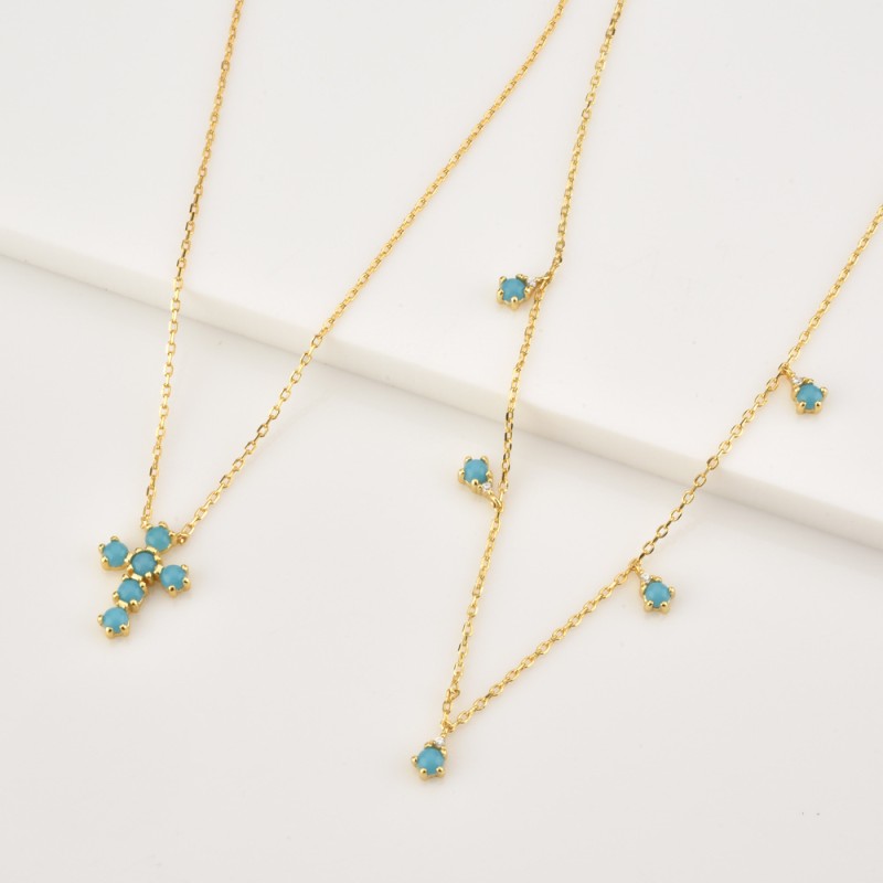 925 silver turquoise necklace