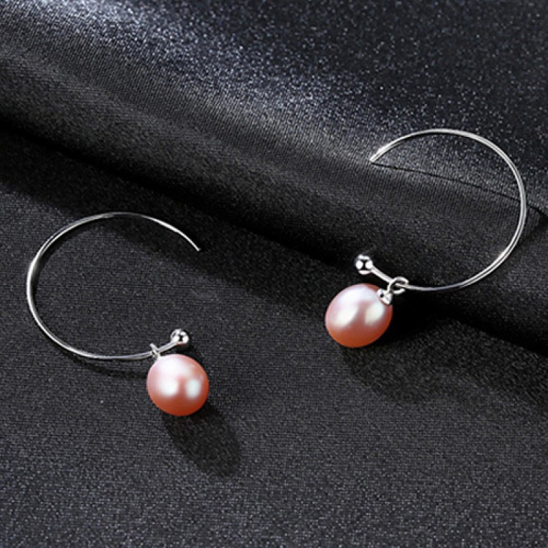 S925 SILVER NATURAL PEARL EARRINGS