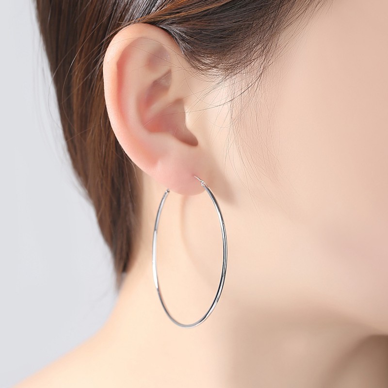 925 SILVER EARRINGS HOOPS