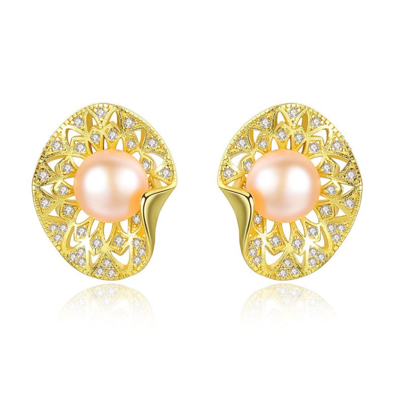 925 SILVER PEARL EARRINGS STUD