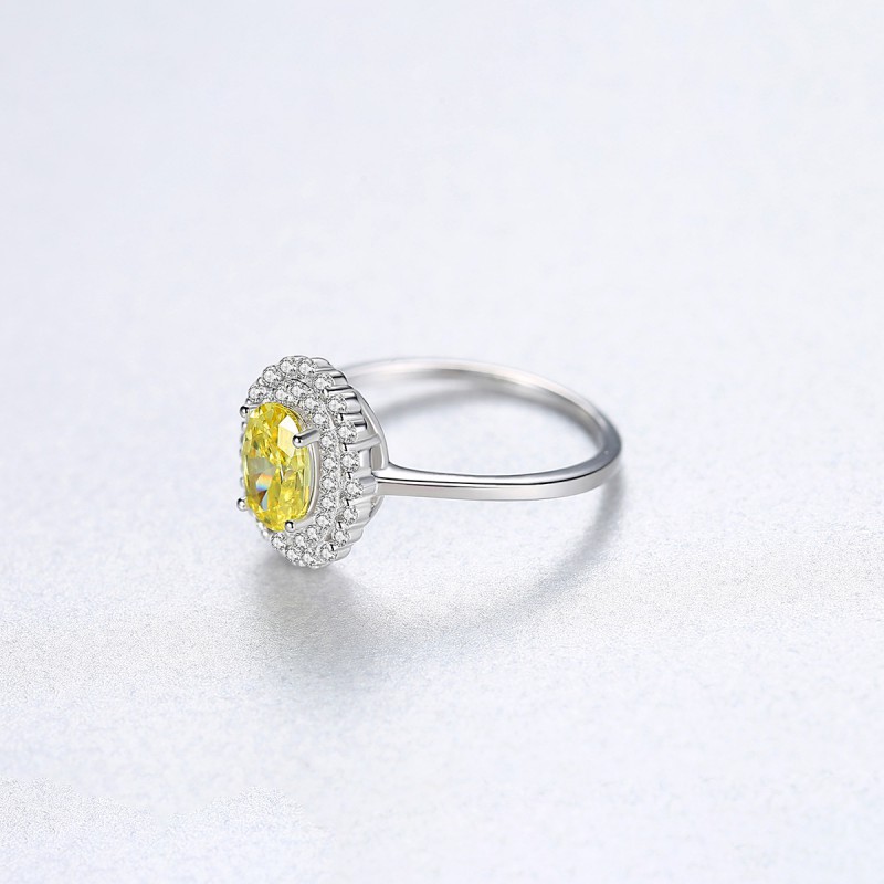 COLORFUL Cubic Zirconia silver ring