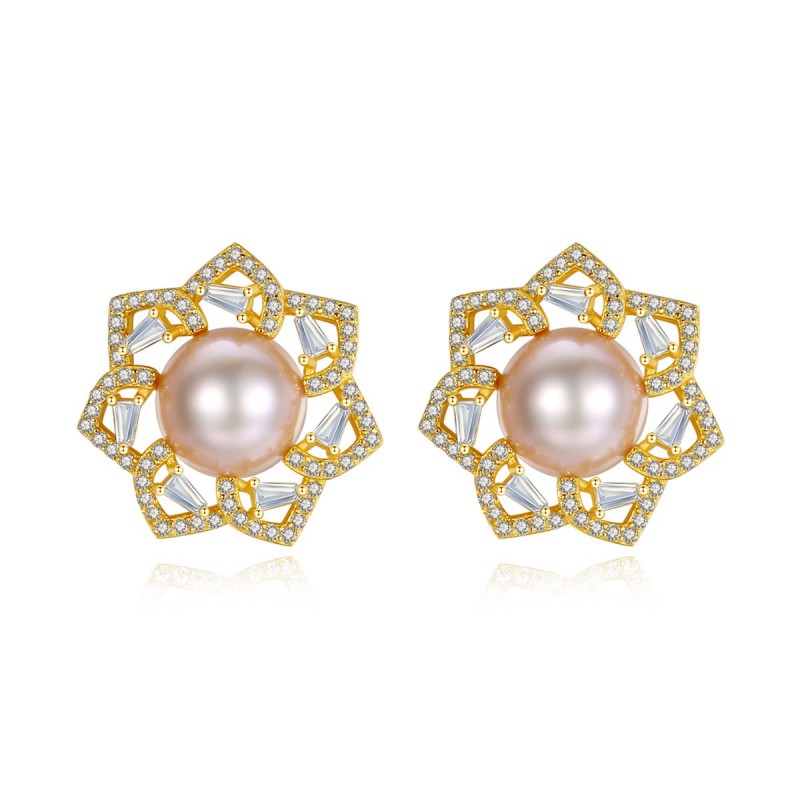 S925 SILVER PEARL EARRINGS