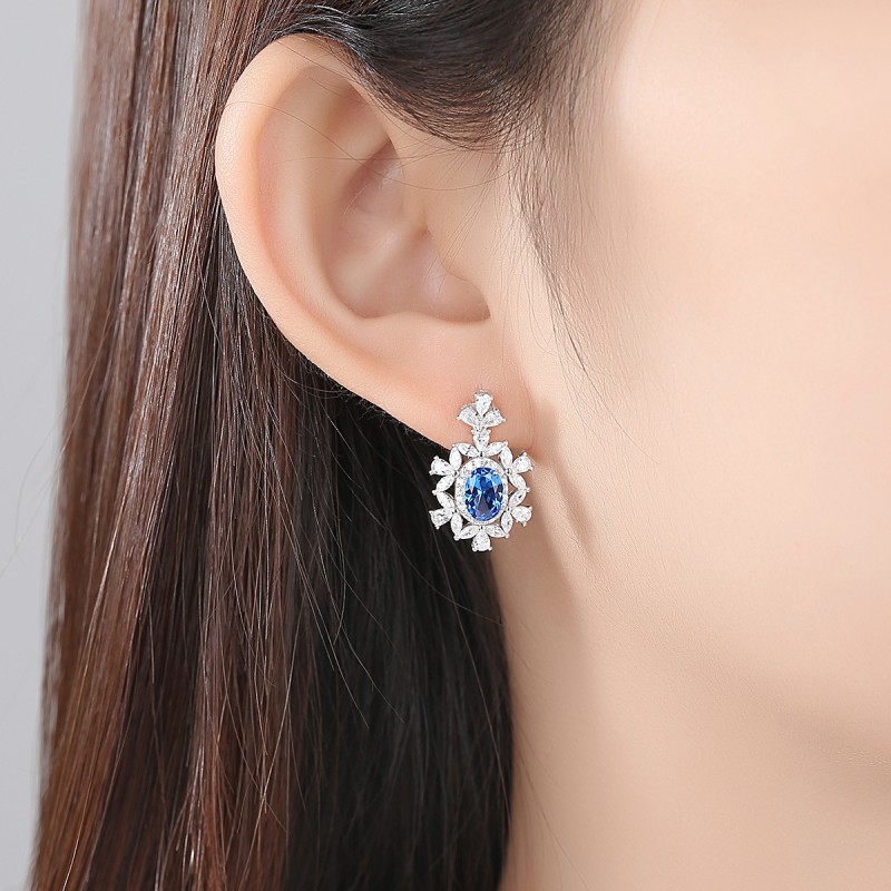 925 SILVER ZIRCON EARRINGS STUD